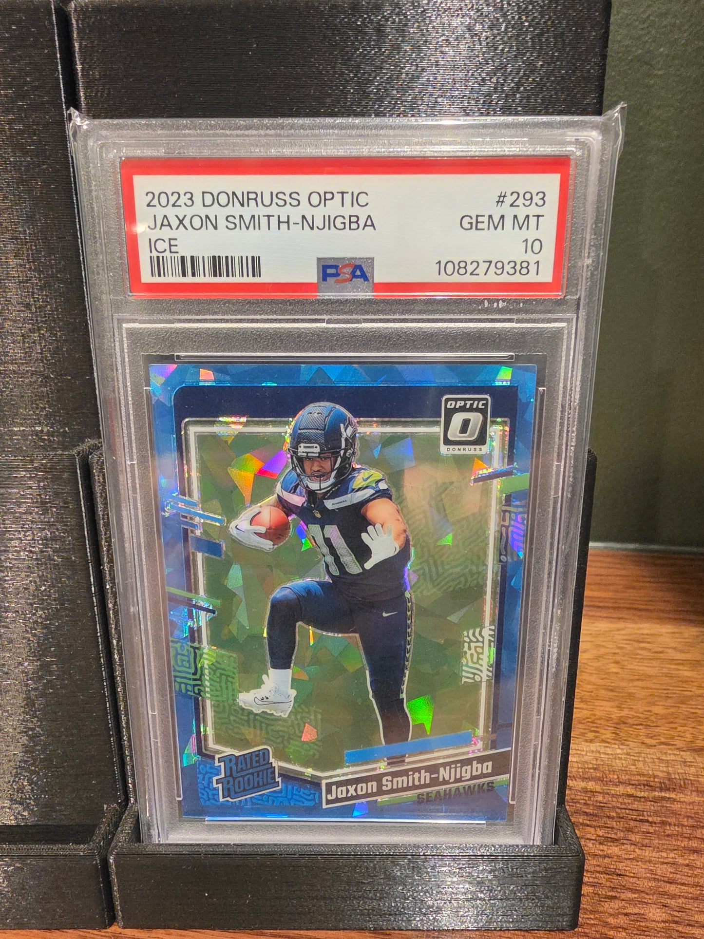 2023 Donruss Optic Jaxon Smith-Njigba Ice /15 PSA 10